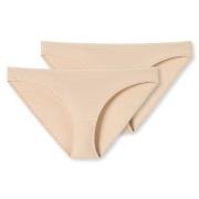 Schiesser Truser 2P 95-5 Organic Cotton Mini Briefs Beige bomull Large...