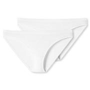 Schiesser Truser 2P 95-5 Organic Cotton Mini Briefs Hvit bomull Small ...