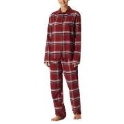 Schiesser Long Sleeve Pyjamas Rød bomull 38 Dame