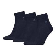 Calvin Klein Strømper 3P Classic Quarter Socks For Men Navy Str 39/42 ...
