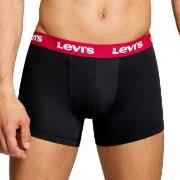 Levis 2P Repeat Logo Boxer Brief Svart/Hvit bomull Medium Herre