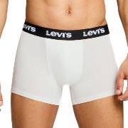 Levis 2P Repeat Logo Boxer Brief Hvit bomull Small Herre