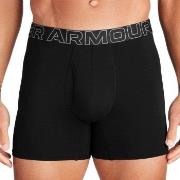 Under Armour 3P Perfect Cotton 6in Boxer Svart Small Herre