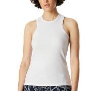 Schiesser Double Rib Tank Top Hvit bomull Medium Dame