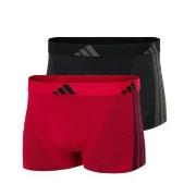 adidas 2P Active Micro Stretch Seamless Trunks Svart/Rød X-Large Herre
