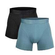 Salming 2P Boxer Briefs Svart/Blå X-Large Herre