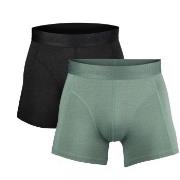 Salming 2P Boxer Briefs Svart/Grønn Large Herre