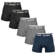 Salming 5P Soft Cotton Boxers With Logo Mixed bomull Large Herre