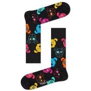 Happy socks Strømper Dog Sock Svart mønstret bomull Str 47/50