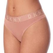 DKNY Truser Cozy Boyfriend Thong Rosa Small Dame