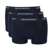 Armani Stretch Jersey Boxer Briefs 3P Marine bomull Medium Herre