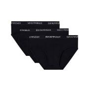 Armani Stretch Jersey Briefs 3P Svart bomull XX-Large Herre