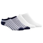 Damella Strømper 4P Ankle Socks Hvit/Marine Str 43/46 Dame