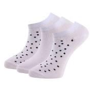 Trofe Cotton Dot Sneaker Socks Strømper 6P Hvit Str 39/42 Dame
