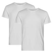 Resteröds 2P Organic Cotton Crew Neck Hvit økologisk bomull 2XL Herre