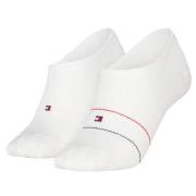 Tommy Hilfiger Strømper 2P Cotton Blend Logo Footie Socks Hvit Str 35/...