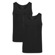 Bamboo basics 2P Stef Singlet Svart Medium Herre