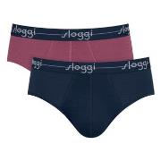 Sloggi 2P For Men Start Midi Multi-colour-2 bomull Small Herre