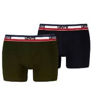 Levis 2P Sportswear Logo Base Boxer Svart/Grønn bomull X-Large Herre