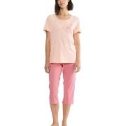 Triumph PK 02 Capri Pyjama Set Rosa bomull 46 Dame