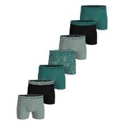 Björn Borg 7P Cotton Stretch Boxer Svart/Grønn bomull X-Large Herre