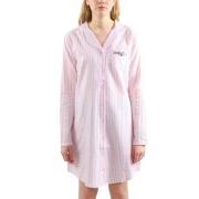 Esprit Calista Flannel Nightshirt Hvit/Rosa bomull 44 Dame