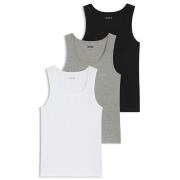 BOSS 3P Tank Top RibClassic Svart/Grå bomull XX-Large Herre