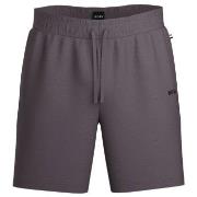 BOSS Waffle Nightwear Shorts Plomme Medium Herre