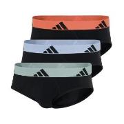 adidas 3P Active Flex Cotton Brief Svart/Oransje bomull XX-Large Herre