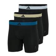 adidas 3P Active Micro Flex Boxer Brief Svart/Gul polyester Small Herr...