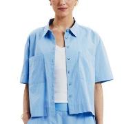 Bread and Boxers Poplin Shirt Lysblå økologisk bomull Medium Dame