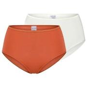 Schiesser Truser 2P Modal Essentials Midi Slips Oransje/Hvit modal 40 ...