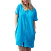 Trofe Short Sleeved Beachrobe Turkis XX-Large Dame