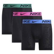 Nike 3P Essentials Micro Boxer Brief Svart Mønster polyester Large Her...