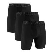 Under Armour 3P Performance Tech Solid 9in Boxers Svart polyester Larg...