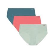 Under Armour Truser 3P Pure Stretch No Show Hipster Mixed Medium Dame