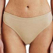 Bread and Boxers Cotton Thong Truser 2P Beige økologisk bomull Medium ...