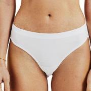 Bread and Boxers Cotton Thong Truser 2P Hvit økologisk bomull Medium D...