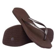 Havaianas Slim Square Mørkbrun  Str 41/42 Dame