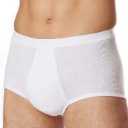 Schiesser Classic Brief With Fly Hvit bomull XX-Large Herre