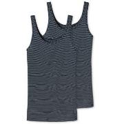 Schiesser 2P Modal Essentials Tank Tops Mørkblå 48 Dame