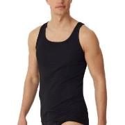 Schiesser 2P Fine Ribbed Undershirts 3XL-4XL Svart bomull 3XL Herre