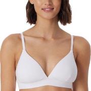 Schiesser BH Pure Rib Organic Cotton Soft Bra Hvit A 75 Dame