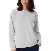 Schiesser Women Mix and Relax Long Sleeved Shirt Lysgrå bomull 38 Dame