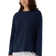 Schiesser Women Mix and Relax Long Sleeved Shirt Mørkblå bomull 44 Dam...