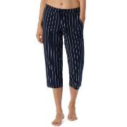Schiesser Women Mix and Relax Pants Marine Stripet bomull 44 Dame