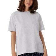 Schiesser Women Mix and Relax T-Shirt Lysgrå bomull 44 Dame