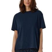 Schiesser Women Mix and Relax T-Shirt Mørkblå bomull 42 Dame
