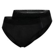 Schiesser Truser 2P Care Rio Period Pants Svart bomull 38 Dame