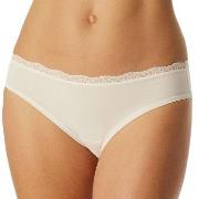 Schiesser Truser Unique Cotton Rio Brief With Lace Krem bomull 48 Dame